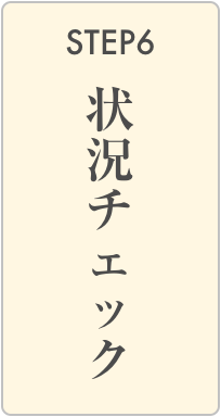 ステップ６：状況チェック